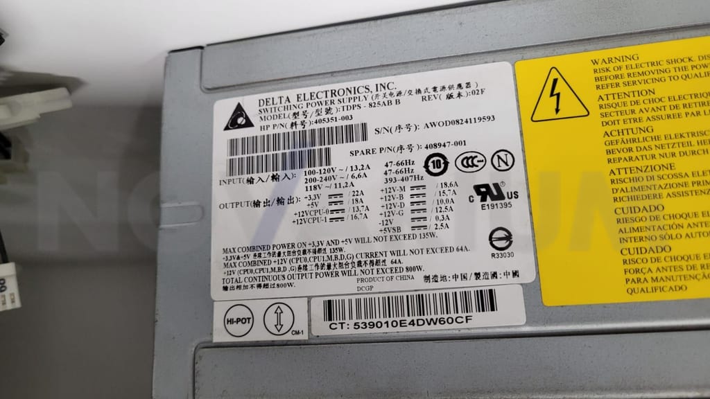 GE 405351-003 - TDPS-825AB Power Supply for XW8400 Workstation .jpeg