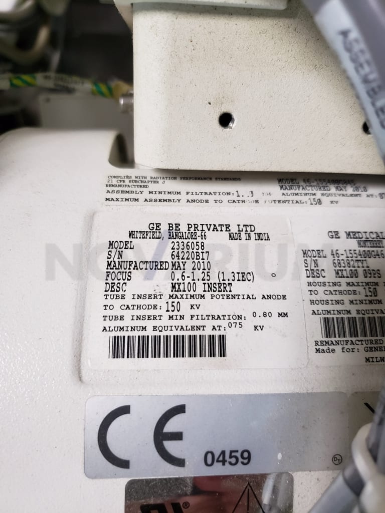 GE 46-155400G46 - X-Ray Tube MX100 09PS, MX100 Insert 46-155318G33, 2336058 Focal Spot 0.6-1.25 .jpg
