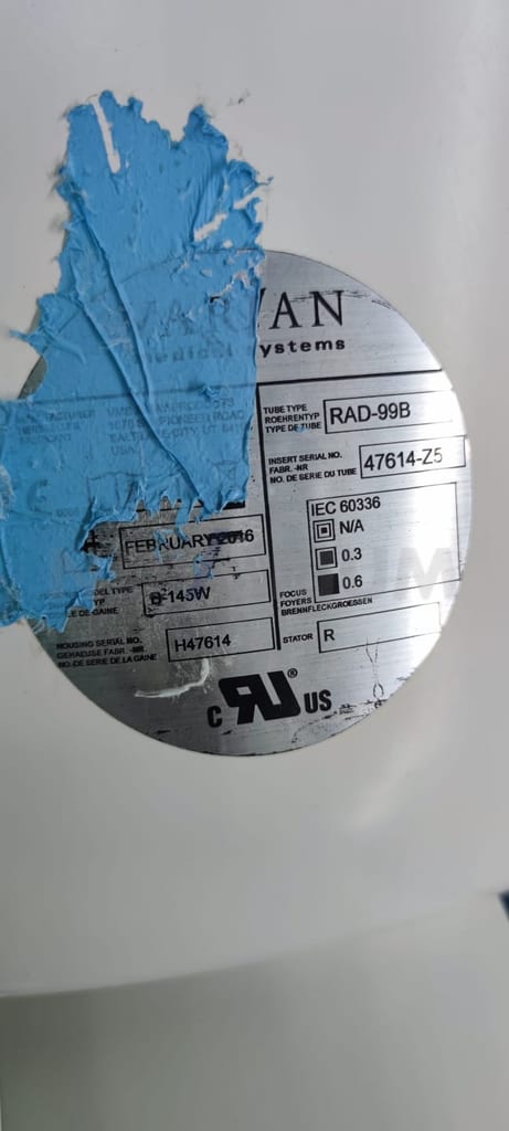 GE 5485305 - X-Ray Tube GE-BEL RAD-99B  Housing ORIIIB Max Voltage 125KV, 00-881519-01.jpg