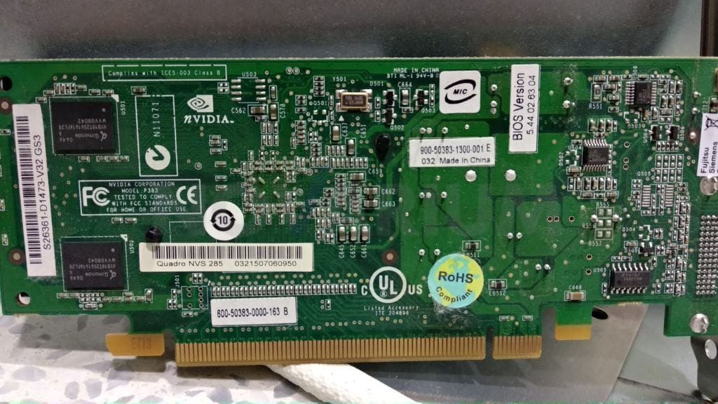 Siemens - Video Board PCI-e Nvidia Quadro NVS285.jpg