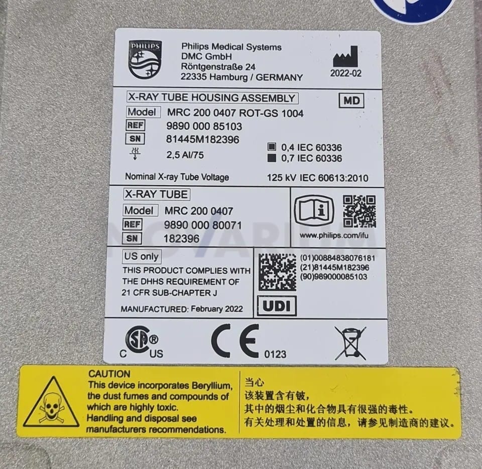 Philips 9890-000-85102 - X-Ray Tube MRC-200-0407 ROT-GS1004, 9890-000-85103.jpeg