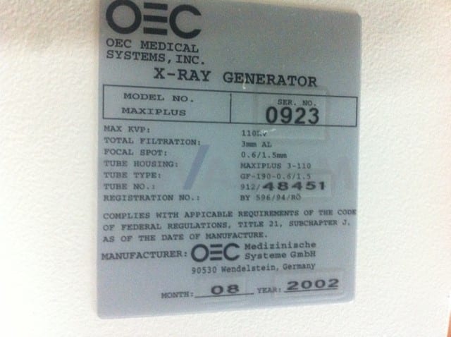 GE 91248451 - X-Ray Tube Type GF-190.JPG